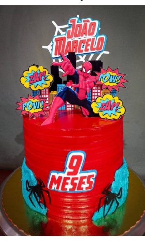 Arquivo de corte Topo de bolo - Homem Aranha