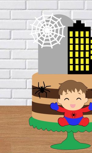 Arquivo de Corte Topo de Bolo Homem Aranha
