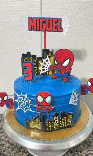 Arquivo de Corte Topo de Bolo Homem Aranha Mini Cute