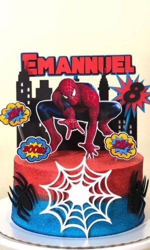 Arquivo de corte topo de bolo homem aranha