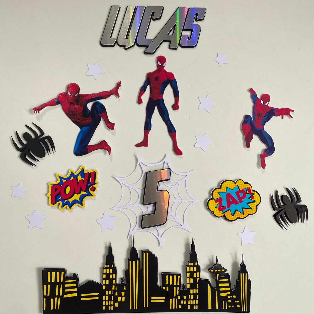 Arquivo de Corte Topo de Bolo Homem Aranha - Imagem 2