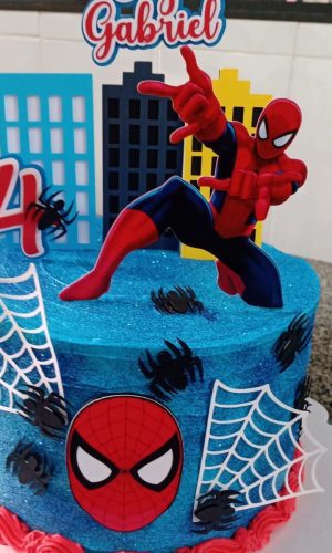 Arquivo de Corte Topo de Bolo Homem Aranha