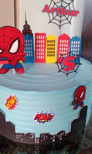 Arquivo de Corte Topo de Bolo Homem Aranha