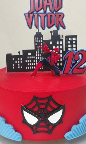 Arquivo de Corte Topo de Bolo Homem Aranha