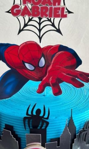 Arquivo de Corte Topo de Bolo Homem Aranha