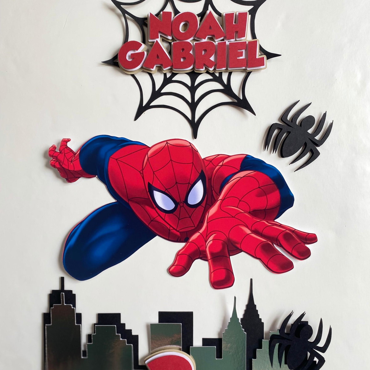 Arquivo de Corte Topo de Bolo Homem Aranha - Imagem 2