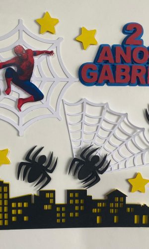 Arquivo de Corte Topo de Bolo Homem Aranha