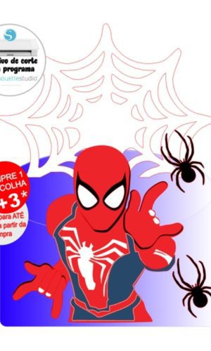 Arquivo de Corte Topo de bolo Homem Aranha - Spider Man
