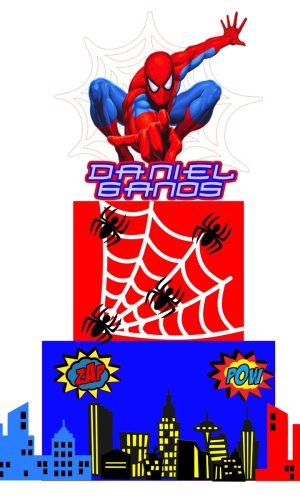 ARQUIVO DE CORTE TOPO DE BOLO HOMEM ARANHA