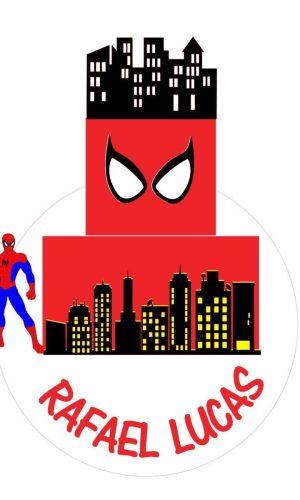Arquivo de Corte Topo de Bolo Homem Aranha