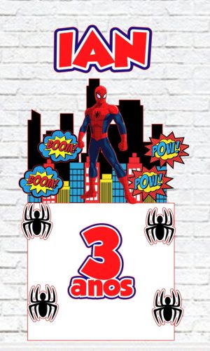 Arquivo de Corte Topo de Bolo Homem Aranha Studio 003