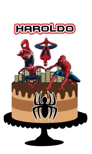 Arquivo de Corte Topo de Bolo Homem Aranha