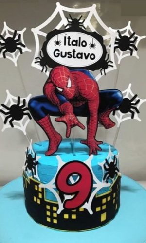 Arquivo de corte Topo de Bolo Homem Aranha STUDIO, #704