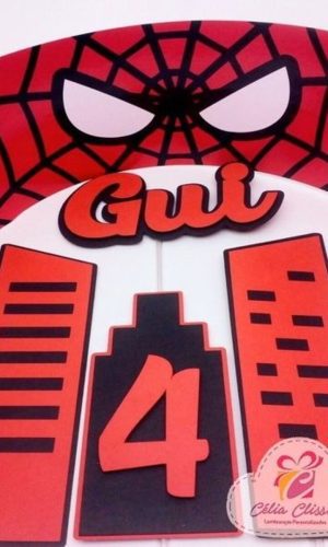 Arquivo de corte Topo de Bolo Homem Aranha STUDIO, #705