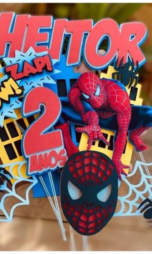 Arquivo de Corte Topo de Bolo Homem Aranha Studio+brinde