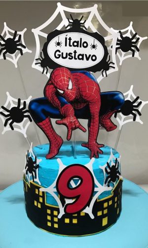 Arquivo de Corte Topo de Bolo Homem Aranha