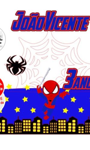 Arquivo de Corte Topo de Bolo Homem Aranha Teia