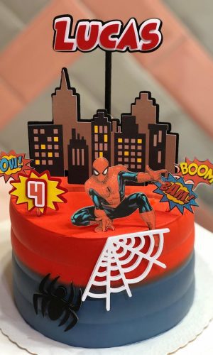 ARQUIVO DE CORTE Topo de Bolo - Homem Aranha