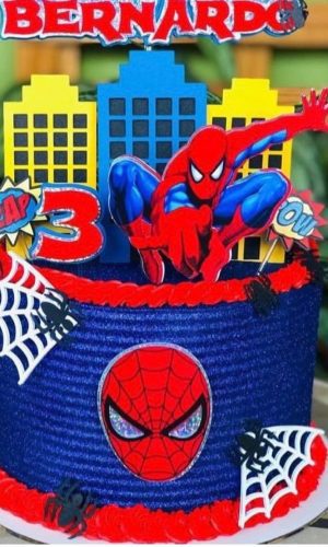 ARQUIVO DE CORTE TOPO DE BOLO HOMEM ARANHA