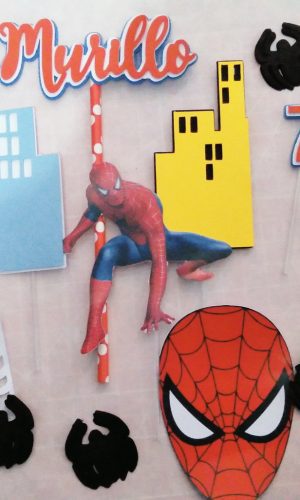 Arquivo de corte Topo de bolo Homem Aranha