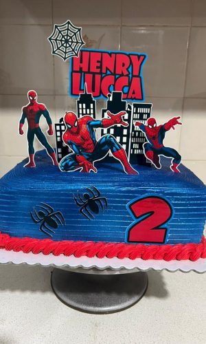 Arquivo de Corte Topo de Bolo Homem Aranha