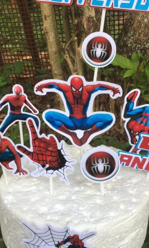 Arquivo de corte topo de bolo homem aranha