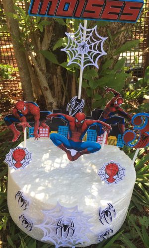 Arquivo de corte topo de bolo homem aranha