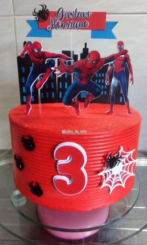 Arquivo de Corte Topo de Bolo Homem Aranha