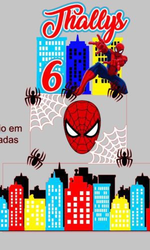 Arquivo de Corte Topo de Bolo Homem Aranha