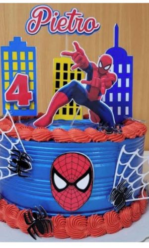 Arquivo de Corte Topo de Bolo Homem Aranha