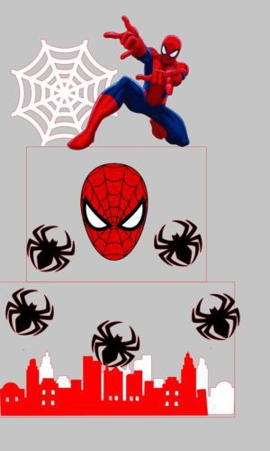 Arquivo De Corte Topo De Bolo Homem Aranha V2