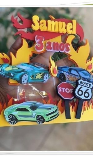 Arquivo de Corte Topo de Bolo Hot Wheels