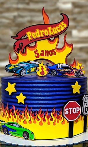 Arquivo de Corte /topo de Bolo - Hot Wheels + Brinde + Fonte