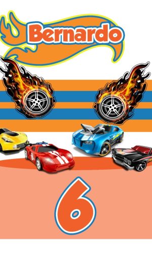 Arquivo de Corte Topo de Bolo Hot Wheels 02
