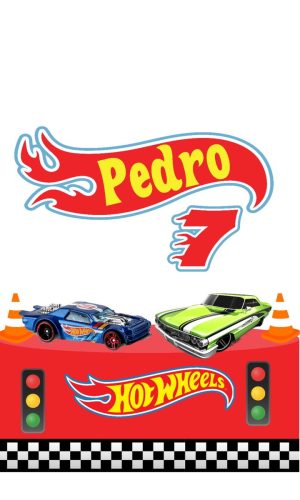 Arquivo de Corte Topo de Bolo Hot Wheels 03
