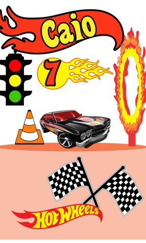Arquivo de Corte Topo de Bolo Hot Wheels 04