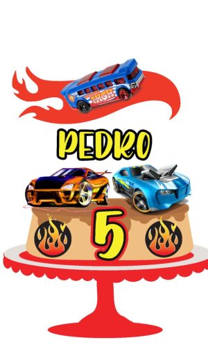 Arquivo de Corte Topo de Bolo Hot Wheels 05