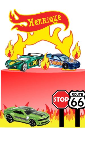 Arquivo de Corte Topo de Bolo Hot Wheels 06