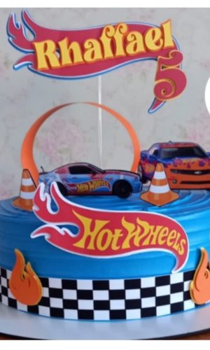 Arquivo De Corte Topo De Bolo Hotweels Pista