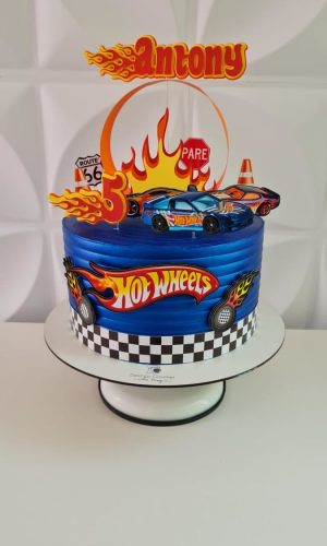 Arquivo de Corte Topo de Bolo Hotwhees com Pista