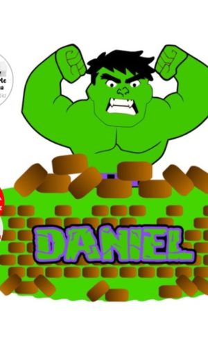 Arquivo de Corte Topo de Bolo Hulk