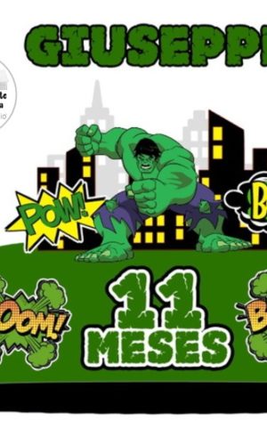 Arquivo de Corte Topo de Bolo Hulk