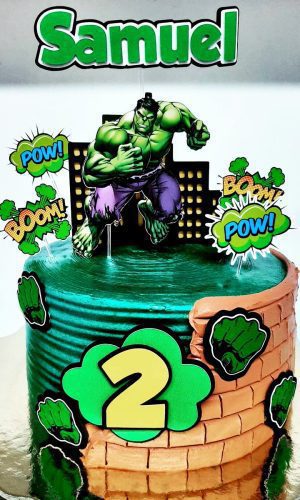 Arquivo de Corte Topo de Bolo Hulk
