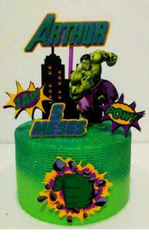 Arquivo de Corte Topo de Bolo Hulk