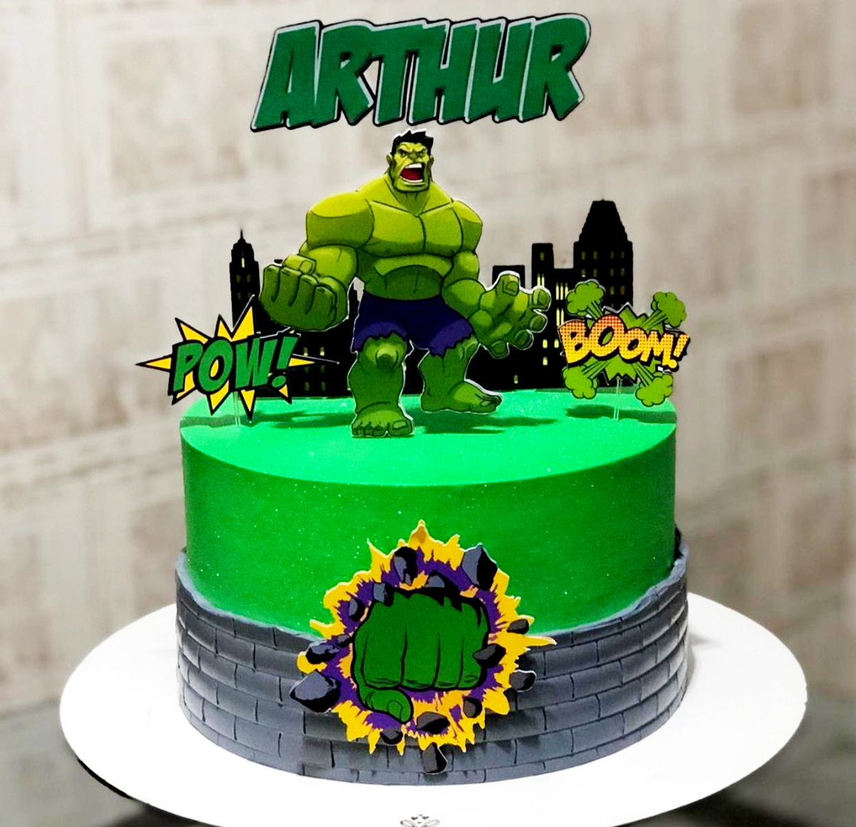 Arquivo de Corte Topo de Bolo Hulk