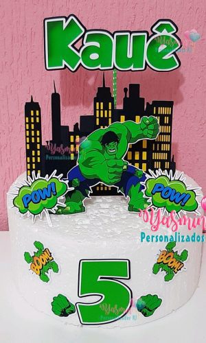 Arquivo de Corte Topo de Bolo Hulk