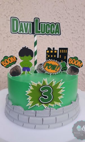 Arquivo de corte Topo de bolo Hulk Baby #1 PDF/JPG