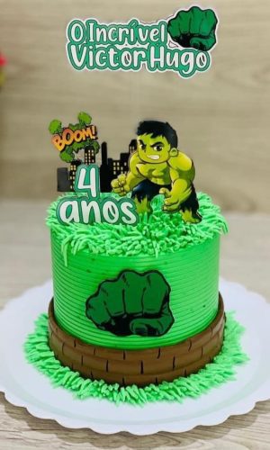 Arquivo de corte topo de bolo Hulk baby
