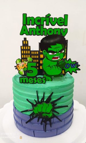 Arquivo De Corte Topo De Bolo Hulk Cute