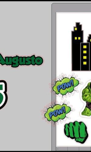 Arquivo de corte topo de bolo hulk